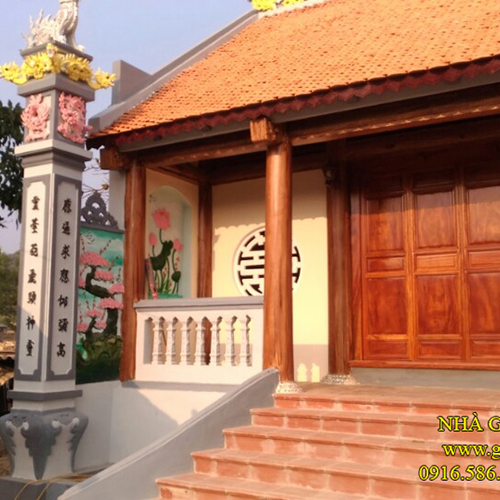 Nhà bê tông mái gỗ - Thi Công Nhà Gỗ Nguyễn Tuân - Xưởng Đồ Gỗ Nguyễn Tuân